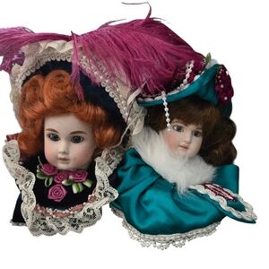 Marie Osmond Victorian Style Porcelain Doll Heads.
